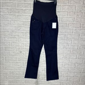 NWT a:glow Navy Maternity Bootcut Jeans